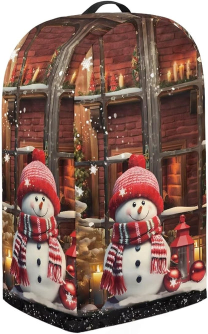 Christmas Snowman Blender Dust Covers with Drawstring, Stand Mixer or Coffee Maker Appliance Cover, Anti Fingerprint Dust Proof Stain Resistant Blender Cover for Home Kitchen