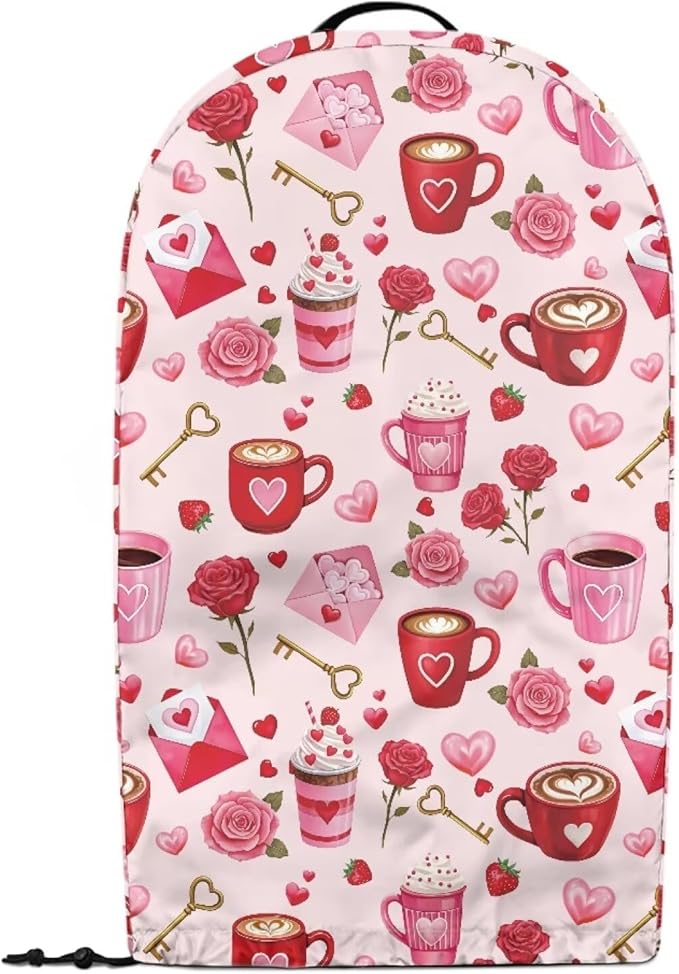 Coffee Mixer Hood Cover Dust Covers for Kitchen Appliances Valentines Day Small Appliance Dust Covers for Kitchen Coffee Maker Cover Blender Dust Protection