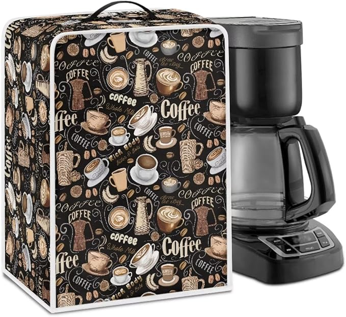 Coffee Maker Cover for Kitchen Counter, Washable Foldable Kitchen Appliance Covers