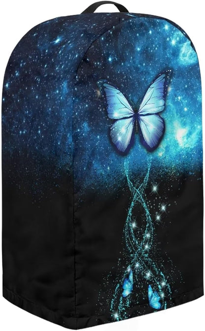 Buttefly Pattern Blender Dust Cover, Stand Mixer or Coffee Maker Appliance Covers with Drawstring, Anti Fingerprint Dust Proof Stain Resistant Blender Cover for Home Kitchen