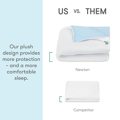 Newton Baby Waterproof Crib Mattress Pad | Ultra-Breathable Quilted Layer for Comfort & Universal Fitted Skirt for Secure Fit | Machine Washable | Crib Mattress Protector Pad Waterproof, 1 Pack