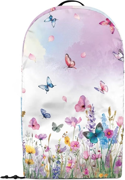 Drawstring Blender Dust Cover for Kitchen Small Appliance Decor, Colorful Floral Butterfly Anti Fingerprint Oil-proof Dust Proof Stand Mixer Juicer Soy Milk Machine Cover