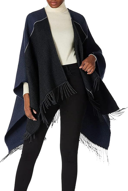 Breezy Lane Women's Shawl Wraps Warm Poncho Ruana Wrap Cardigan