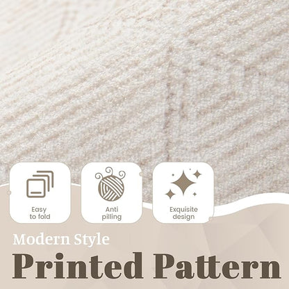 5x7 Area Rug Living Room: Washable Boho Geometric Moroccan Rug Neutral Modern Farmhouse Indoor Soft Non Slip Ultra Thin Printed Pattern Carpet for Dining Room Bedroom Nursery Home (Beige, 5'x7')