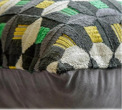 The HomeCentric Green Bed Runner for King/Queen/Twin Velvet Decorative Bed Scarf 53"x18" Bed Runner Without Pillow Cover, Geometric Bed Scarf Bedroom Décor Accent - Green Patterns