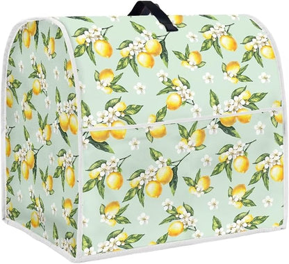 Lemon Mixer Cover for Kitchen Aid 4.5-5 Quart Stand Mixers, Universal Kitchen Appliance Dust Cover Washable Dustproof Cloth Cover with Pocket for Kitchenware Gift for Holiday