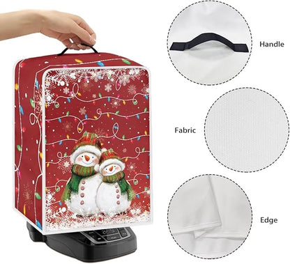 Coffee Maker Dust Cover, Cute Snowman Christmas Mixer Dustproof Protector Kitchen Appliance Xmas Decor