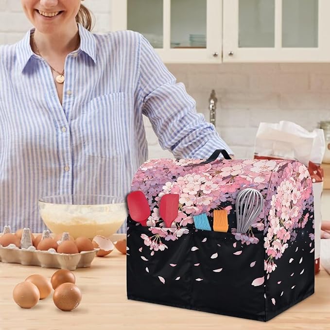 Mixer Dust Covers Cherry Blossom Stand Mixer Covers Protector Dust Cover Marble Design Mixer Cover Kitchen Aid Mixer Covers Accessories Kitchen Decoration