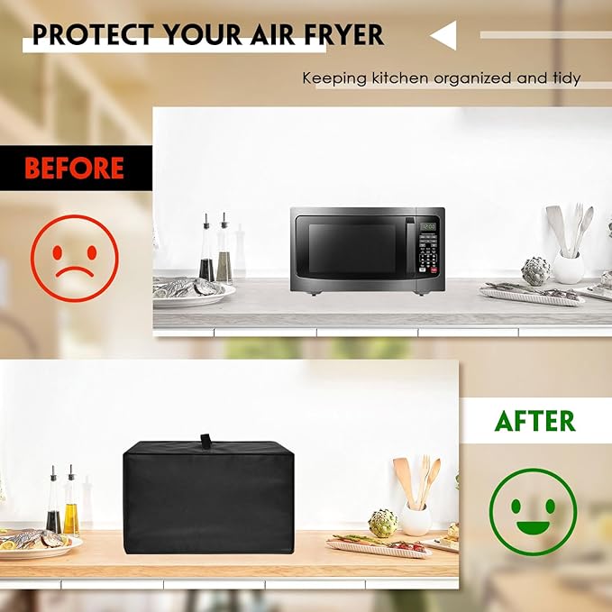 Air Fryer Convection Oven Combo Dust Cover, Heat-Resistant, Waterproof And Dust-Proof 600D Nylon Material, Compatible For Ninja DT201/DT251/DCT451 Air Fryer Convection Oven