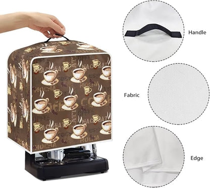 Coffee Maker Cover Dust Cover Washable Dustproof Kitchen Appliance Covers with Top Handle