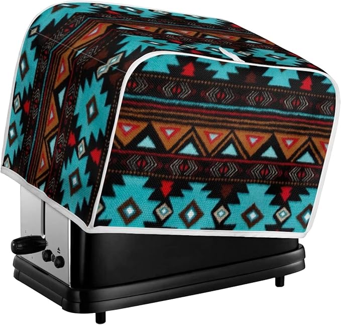 ZFRXIGN Tribal Aztec Toaster Cover 4 Slice Small Kitchen Appliance Cover Reusable Toaster Bag Microwave Oven Dust Cover Home Decorative Accessories Boho Southwestern