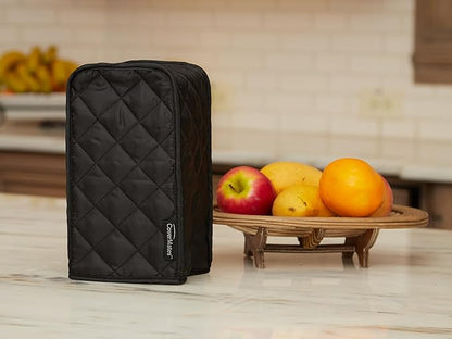Covermates Keepsakes - Coffee Maker Cover - Dust Protection - Stain Resistant - Washable - Appliance Cover, Black