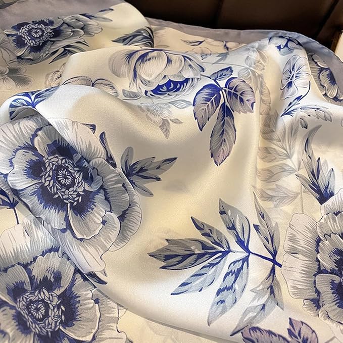 Fashion Scarves Scarf 100% Silk Feeling Scarf Silk Like Scarves Long Lightweight Sunscreen Shawls for Women