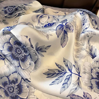 Fashion Scarves Scarf 100% Silk Feeling Scarf Silk Like Scarves Long Lightweight Sunscreen Shawls for Women