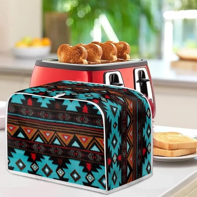 ZFRXIGN Tribal Aztec Toaster Cover 2 Slice Small Kitchen Appliance Cover Reusable Toaster Bag Microwave Oven Dust Cover Home Decorative Accessories Boho Southwestern
