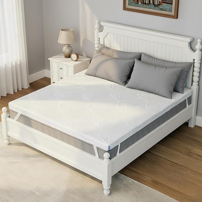 Ballad 3 Inch Gel Memory Foam Mattress Topper Full Size, High Density Cooling Pad with Premium Removable Cover, Pressure Relief Bed Topper, (CertiPUR-US & Oeko-Tex Certified)