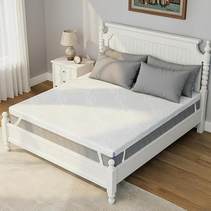Ballad 3 Inch Gel Memory Foam Mattress Topper King Size, High Density Cooling Pad with Premium Removable Cover, Pressure Relief Bed Topper, (CertiPUR-US & Oeko-Tex Certified)