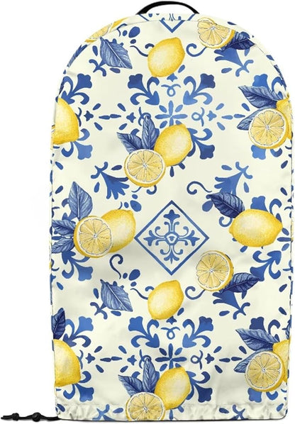 Lemon Flower Blender Dust Cover Stand Mixer or Coffee Maker Appliance Covers with Drawstring Anti Fingerprint Polyester Dust Stain Resistant Blender Cover for Home Kitchen