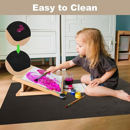 50" x 60" Office Mat for Hardwood Floor with 3D Feather Design,Waterproof&Non-Slip Computer Floors Mat,Utility Office Floor Mats for Rolling Chairs Hardwood,Office Chair Floors Protector for Home&Game