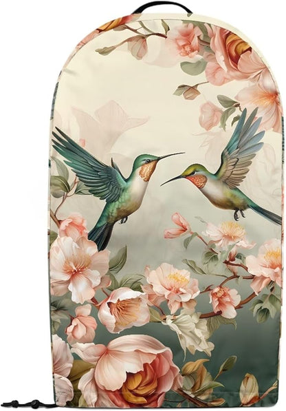 Vintage Flower Hummingbird Print Kitchen Blender Dust Cover with Drawstring and Handle, Dust Protection Easy to Clean Small Appliance Food Processor Coffee Maker Cover