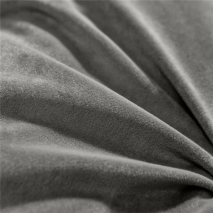 Triangular Reading Bed Rest Pillow Large Bolster Cushion Headboard Backrest Wedge Pillow with Removable Cover and Two Large Side Pockets (Grey, King: 78 x 8 x 20 inches)