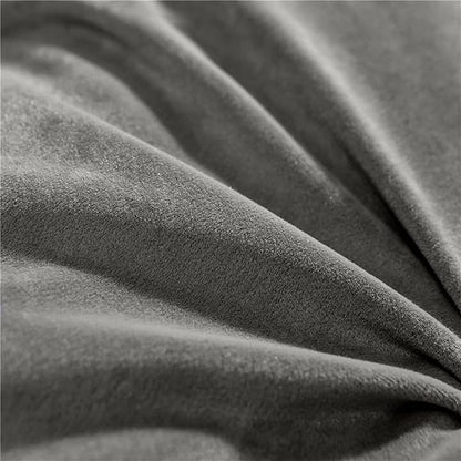 Triangular Reading Bed Rest Pillow Large Bolster Cushion Headboard Backrest Wedge Pillow with Removable Cover and Two Large Side Pockets (Grey, Queen: 59 x 8 x 20 inches)