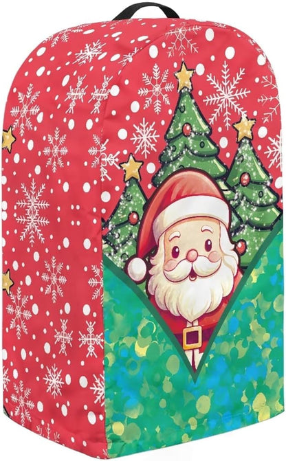 Christmas Blender Dust Cover with Drawstring, Stand Mixer or Coffee Maker Appliance Covers, Anti Fingerprint Polyester Dust Proof Stain Resistant Blender Cover for Kitchen, Santa Claus