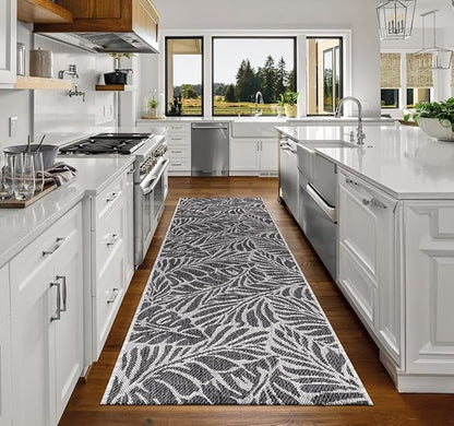 Keen Home Design Terrace Outdoor Runner Rug - 2x10 Washable Indoor/Outdoor Rug for Patio, Kitchen, Balcony, Beach, Garden, Deck and Porch, Size: 2'2"x9'11"