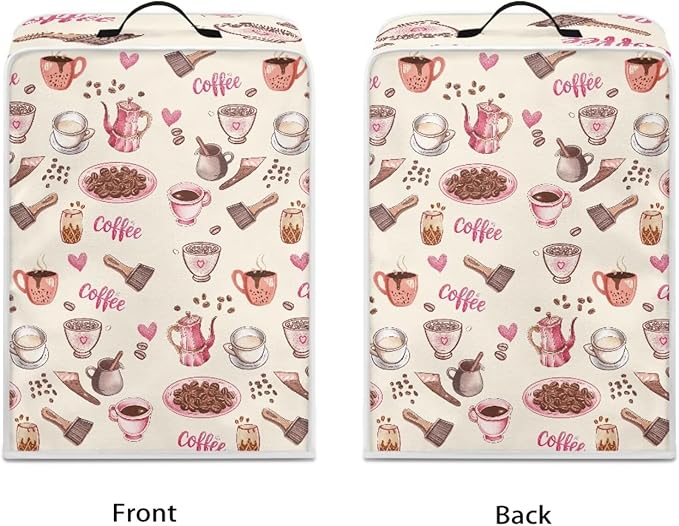 Coffee Maker Cover - Waterproof Foldable Coffee Machine Dust Cover - Washable Foldable Kitchen Appliance Protector
