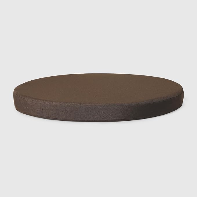 WestinTrends Solace Outdoor Patio Kitchen Dining Chair Round Seat Cushions Set of 4, 16 x 16, Brown