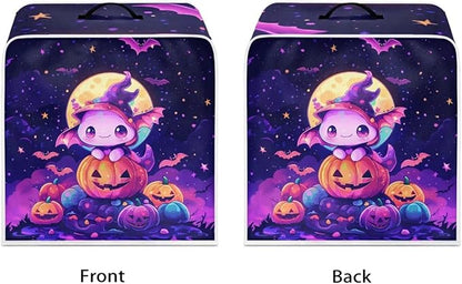 Coffee Maker Covers for Kitchen Counter Halloween Axolotl Coffee Machine Dust Protector with Handle