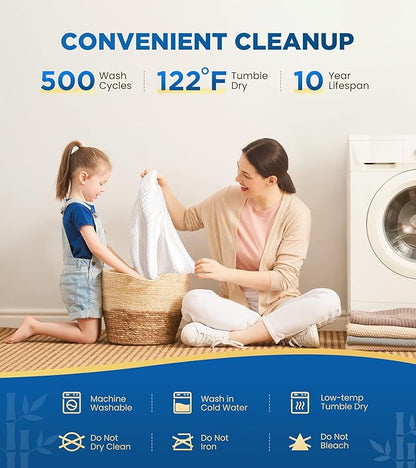Premium 100% Waterproof Twin Mattress Protector Breathable Cooling 3D Air Fabric Mattress Cover Smooth Soft Hypoallergenic Noiseless Bed Cover Machine Washable Vinyl Free 8-21'' Deep Pocket