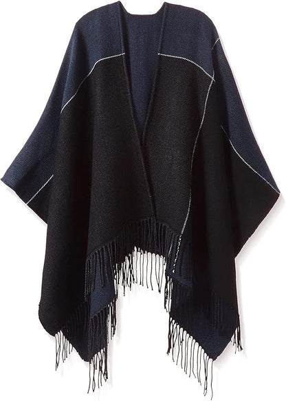 Breezy Lane Women's Shawl Wraps Warm Poncho Ruana Wrap Cardigan