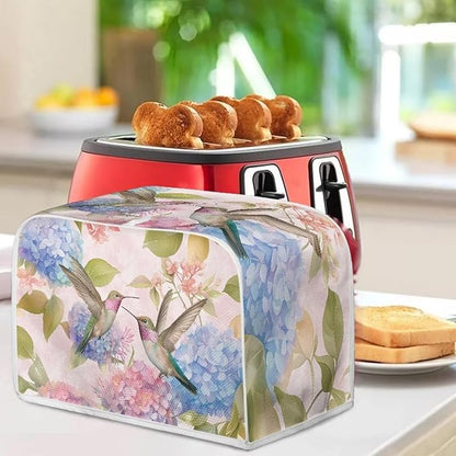 Hummingbird Kitchen Blender Cover Toaster Cover 2 Slice Washable Kitchen Accessories Flower Pattern Small Appliance Protector Dustproof Covers