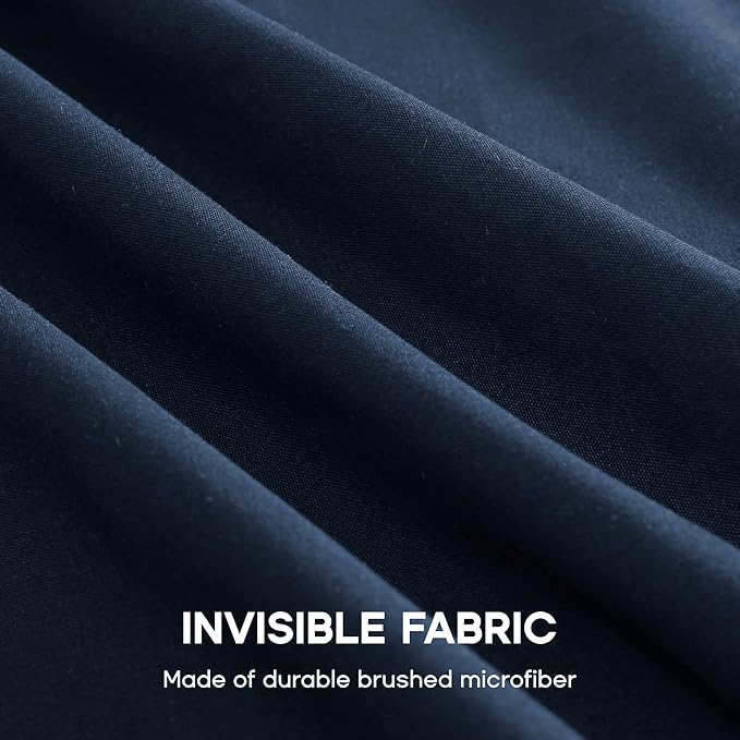 SONIVE King Bed Skirt,15" Drop Pleated Dust Ruffle,Classic Tailored Easy Fit Brushed Microfiber Skirts Hotel Quality Shrinkage & Fade Resistant Navy Blue