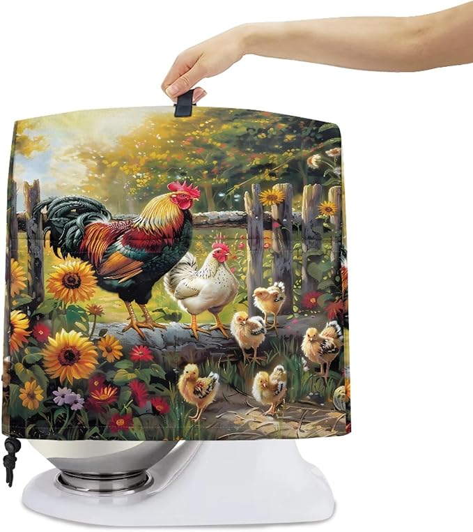 Stand Mixer Cover Waterproof Mixer Dust Cover Fits All Tilt Head & Bowl Lift Models Rooster Sunflower Kitchen Aid Mixer Covers Protector Dust Covers