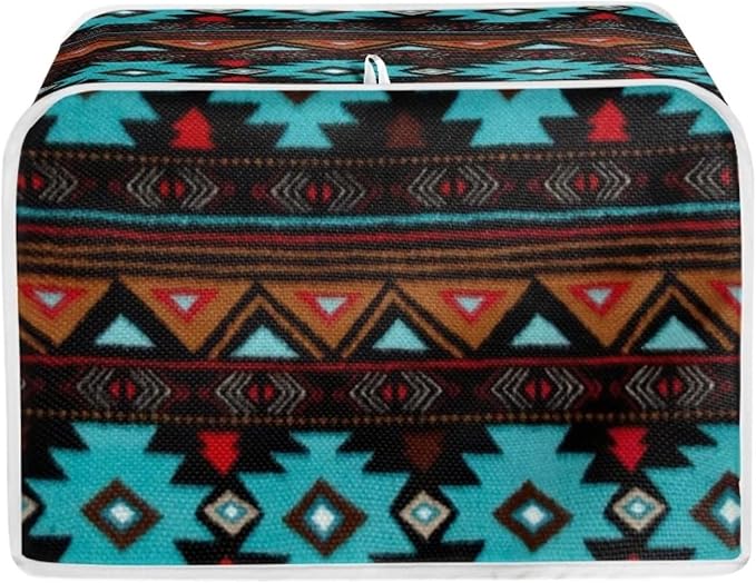 ZFRXIGN Tribal Aztec Toaster Cover 4 Slice Small Kitchen Appliance Cover Reusable Toaster Bag Microwave Oven Dust Cover Home Decorative Accessories Boho Southwestern