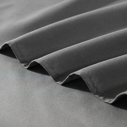 TSUTOMI Bed Skirt King Size Ruffled Bed Skirt with Split Corners, 18 Inch Drop Dust Ruffle Bed Skirts with Platform, Gathered Style, 100% Microfiber, Grey