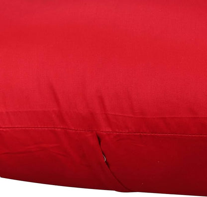 Thmyo 4-Pack 100% Cotton Comfortable Solid Decorative Throw Pillow Case Square Cushion Cover Pillowcase Sublimation Blank Pillow Covers Christmas DIY Throw Pillowcases(26x26 inch/ 66x66cm,Red)
