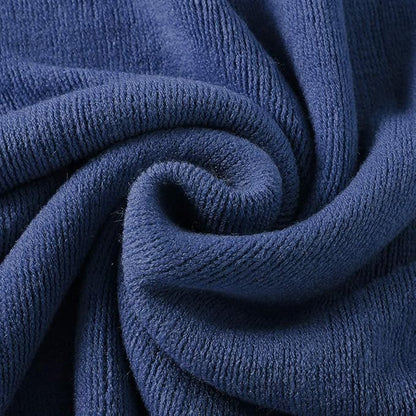 Homiest Decorative Knitted Throw Blanket with Fringe, Lightweight Acrylic Knit Blanket, Soft & Cozy Tassel Blanket for Couch, Sofa, Bed (Navy Blue, 60 x 80 Inch)