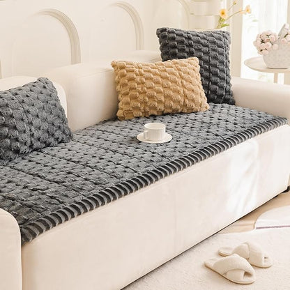 Plush Pet Sofa Covers for Dogs Washable Couch Protector for Cushion, Dog Friendly Furniture Covers Protector