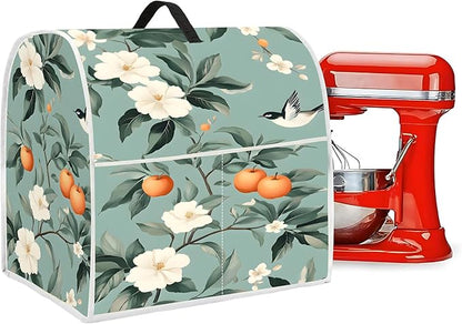 Mixer Dust Cover for 6-8 Qt Stand Mixer, Cloth Cover with 2 Storage Pockets for Stand Mixer Protective Covers Large for 6-8 Quart Mixer