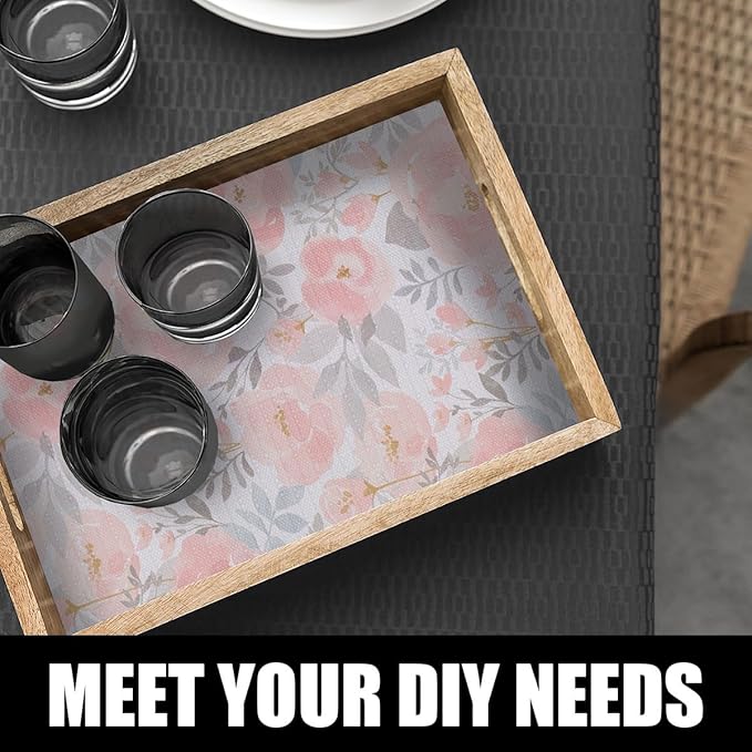 Peony Shelf and Drawer Liner for Kitchen,Non-Adhesive and Strong Non-Slip Floral Cabinet Drawer Liners for Kitchen Shelf, Waterproof Cupboard Liners,Easy to Clean,12IN x 10FT