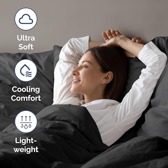Air Mattress Sheet Set for Queen Size - 4 Piece Breathable & Cooling Sheets w/Extra Deep Pockets - Fits Inflatable & Blow Up Air Mattresses Up to 24 Inches Thick - Ultra Soft & Wrinkle Free - Black