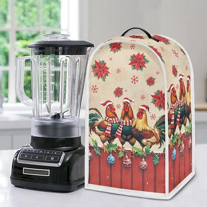 Chicken Blender Cover Dust Cover for Kitchen Christmas Food Processor Dust Covers with Handle Easy to Install Protection Covers for Stand Mixer Juice Machine Gift for Holiday