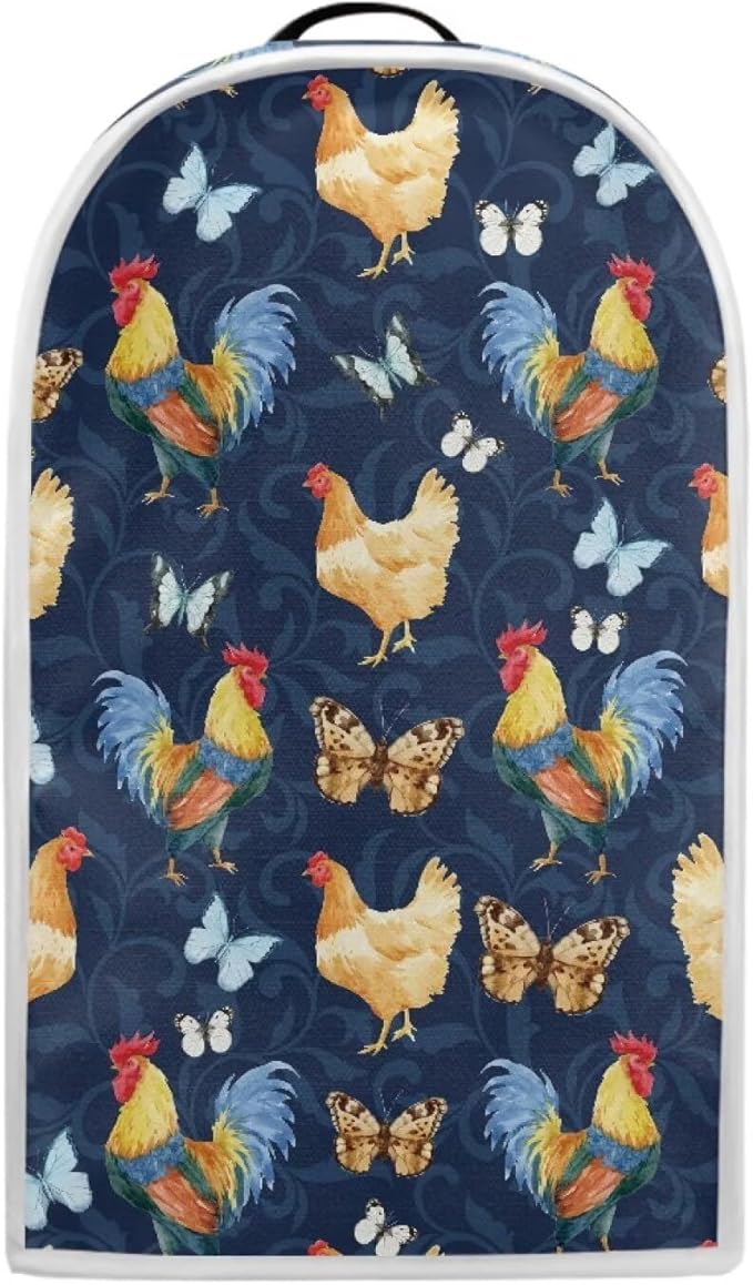 Butterfly Chicken Rooster Blender Dust Cover Stand Mixer Coffee Maker Appliance Covers with One Big Pocket Blender Appliance Cover for Kitchen Home Indoor Office