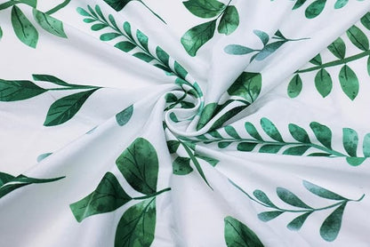 Onacosht Pack n Play Sheets 2 Pack for Baby Unisex, Stretchy Jersey Knitted Portable Mini Crib Sheets Playard Mattress Cover for Baby Boys and Girls, Watercolor Green Botanical Leaf