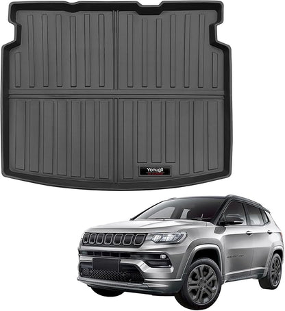 Custom Car Cargo Mats Trunk Liner All Weather TPE Protection Mat Accessories (for 2017-2025 Jeep Compass)