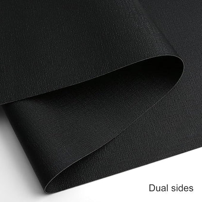 Table Runners 72 Inches Long, Dual-Sided Faux Leather Farmhouse Table Runner Waterproof Heatproof Non-Slip for Living Room Party Home Decor Holiday Decorations(Black, 15 x 72 Inch)