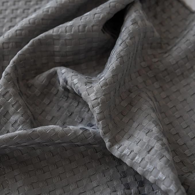 Full Bed Skirt, Wrap Around Bed Skirt with Pleated Corner, 18 Inch Drop Pleated Waffle Weave Bedskirts, Anti-Slip, Microfiber, Grey, 18'' Full